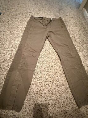 JCrew | Cotton Utility Twill Skinny Zip Ankle Pants | Olive | Size: 30